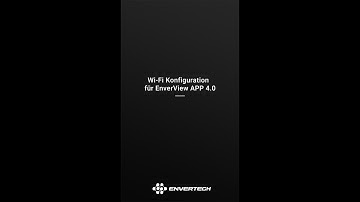 Wi-Fi Konfiguration für EnverView APP 4.0