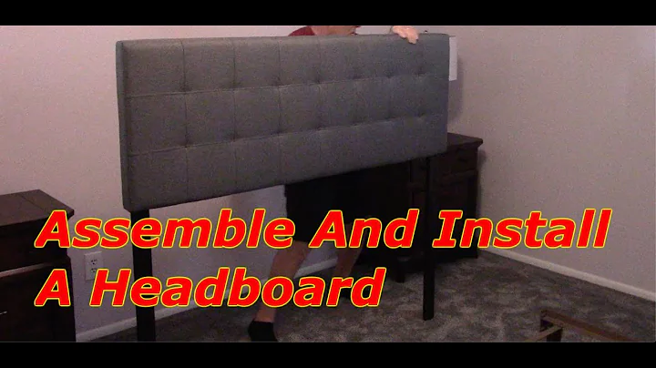 Assemble And Install A Upholstered Headboard To A Metal Frame
