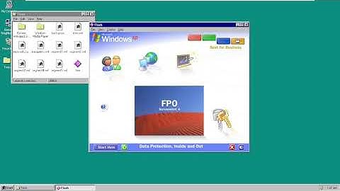 Windows XP Tour from build 2465 in Windows NT 4.0
