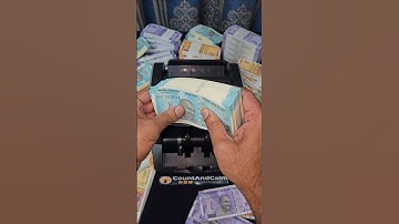 Money Counting Machine ASMR 💸 😱 #shorts