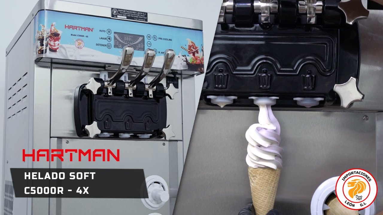 MÁQUINA DE HELADOS SOFT HARTMAN C5000R - 4X / IMPORTACIONES LEON G.L