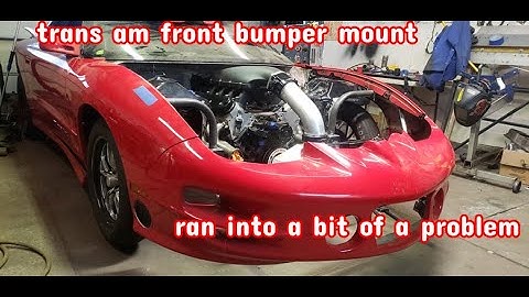trans am rock solid tube front end bumper support part 1
