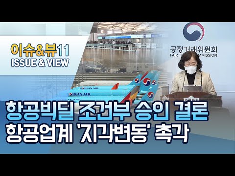 [<strong>이슈추적</strong>] 거대 항공사 출범 성큼, 항공 업계 &amp;#39;지각변동&amp;#39; 촉각 / 머니투데이방송 (뉴스)