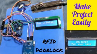 RFID Door Lock Easy Arduino Project RFID Smart Door System How to Make at Home