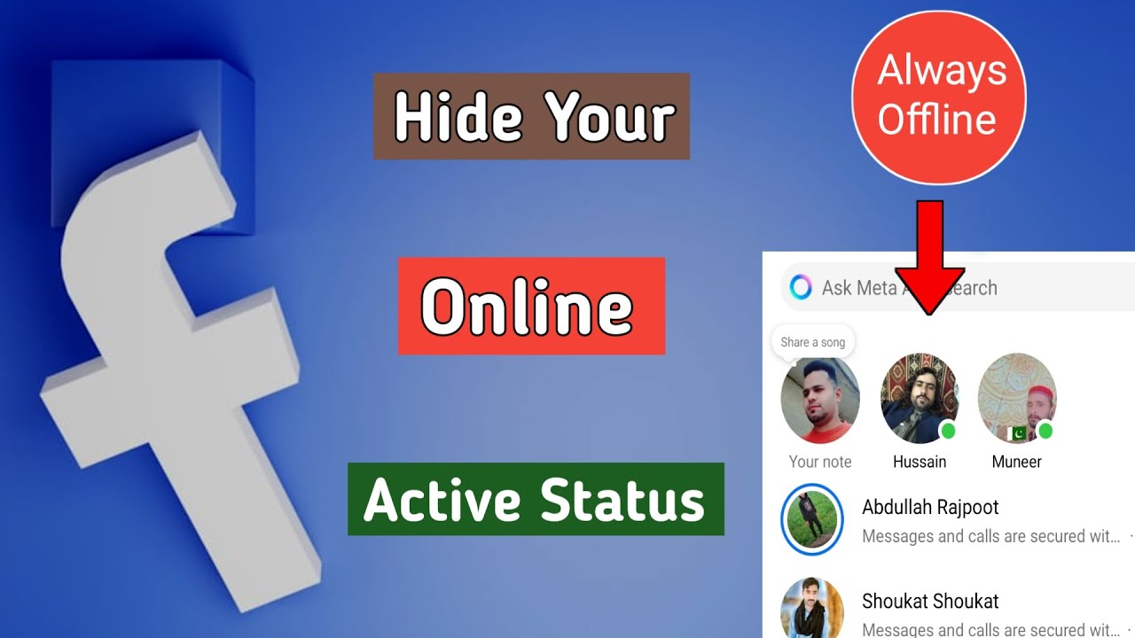 How To Hide Facebook Active Status | How To Hide Facebook Online Status ...