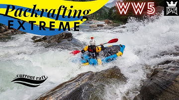 Packraft Whitewater Extreme: King of the Alps on Passer River! Whitewater Grade 5 run in a Packraft