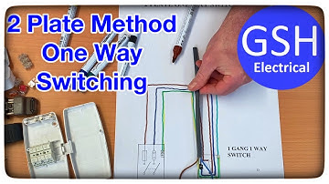 Wiring Diagram Lighting Circuit 2 Plate Method Taking the Feed to the Switch - 1 Way Switch & Light