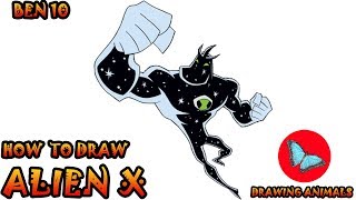 How To Draw Alien X From Ben 10 | Drawing Animals