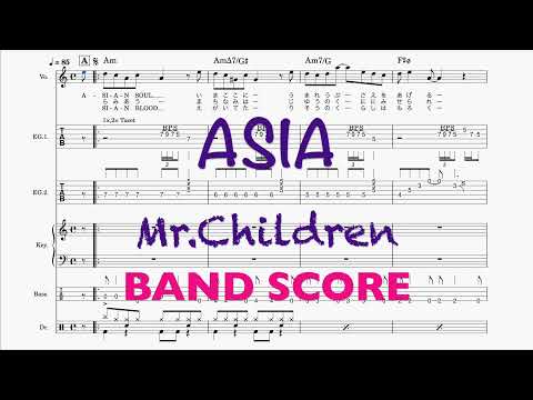 ASIA / Mr.Children【バンドスコア】 (バンドスコア) - Mr.Children