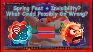 Defeating The Koopalings With The Spring Feet + Invisibility Badge On Super Mario Bros. Wonder!