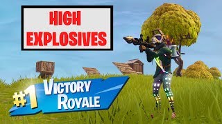 Fortnite High Explosives 3v1 CLUTCH WIN!