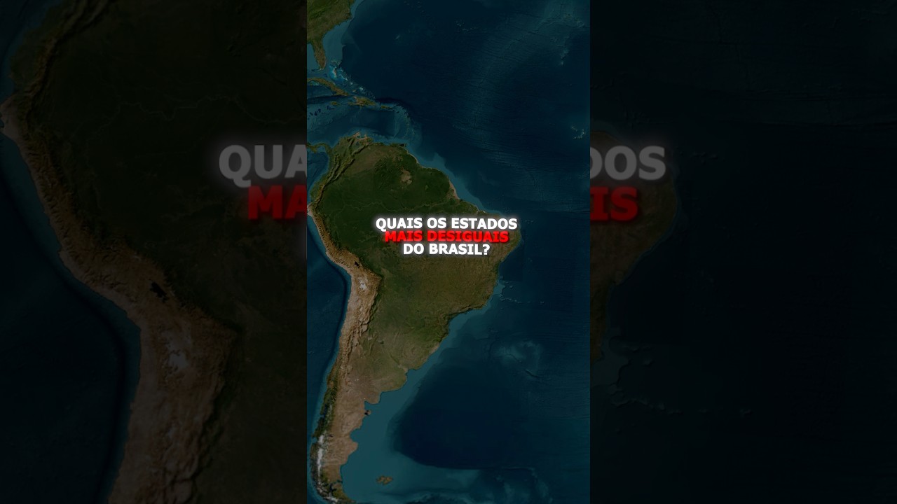 Quais são os estados mais desiguais do Brasil? #geografia #geopolitica #mapas #curiosidades #Brasil