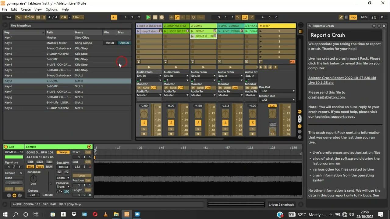 ASSIGNING KEYS TO YOUR CHANNELS IN ABLETON LIVE 10 YouTube