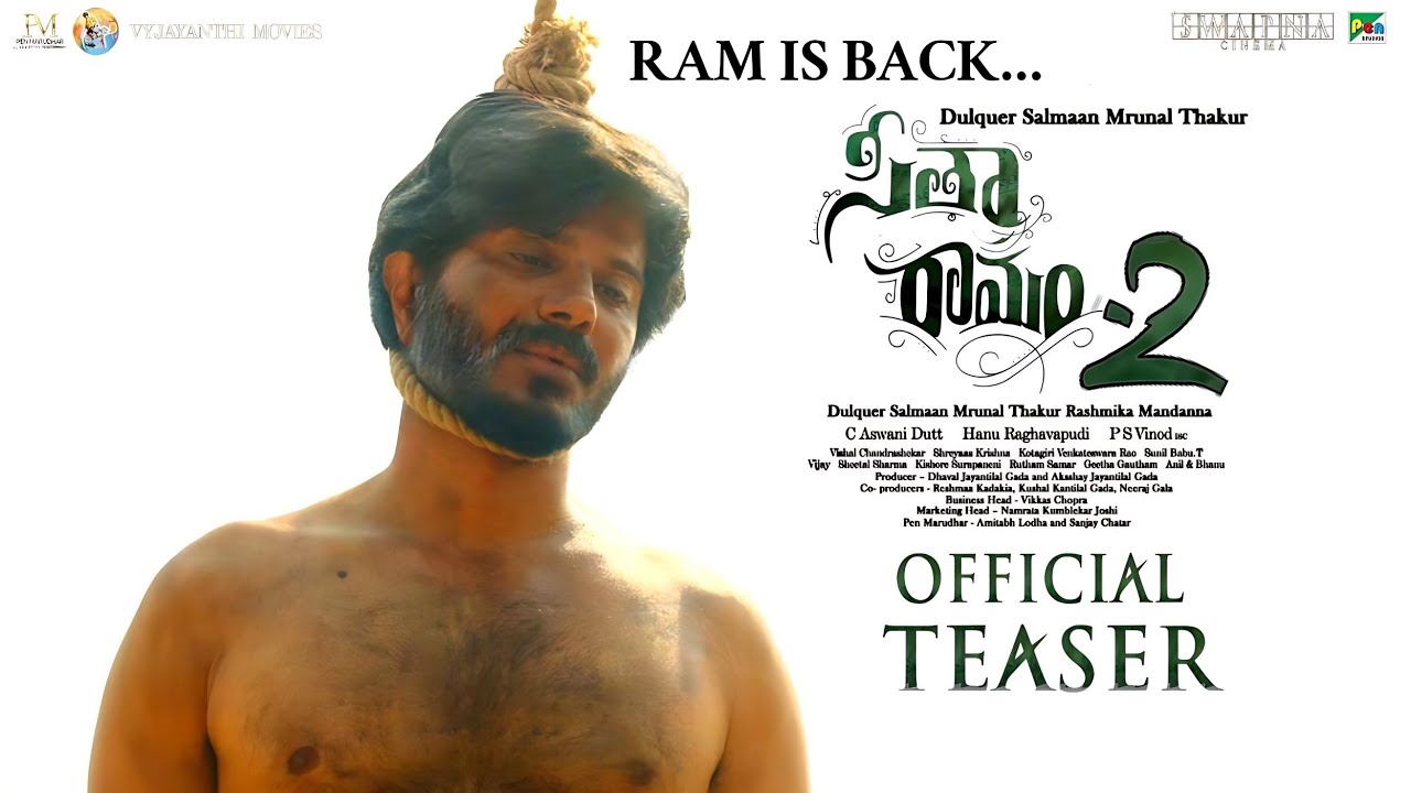 SITA RAMAM 2 Dulquer Salmaan, Mrunal Thakur Intro First Look Teaser