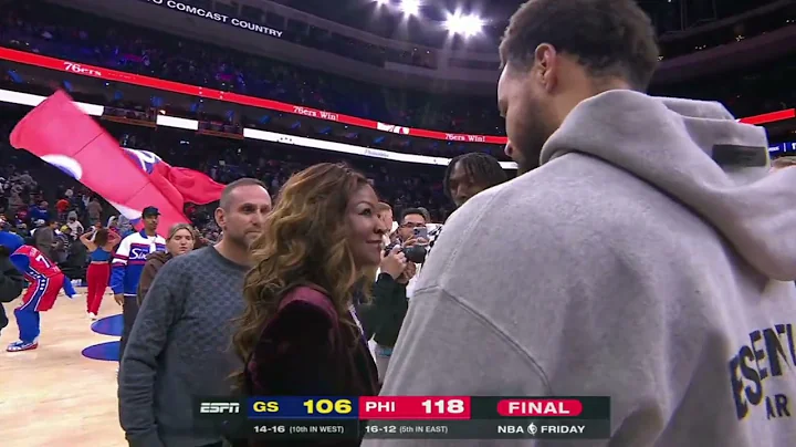 CURRY TELLS EMBIID "DONT TOUCH SHOULDER BRO" AFTER...