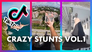 Top TikTok Scary Daredevil Stunts by Crazy Tik Tok Adrenaline Junkies - Volume 1