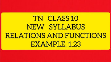 TN Samacheer 10 Maths New Syllabus Relations and Functions Example 1.23