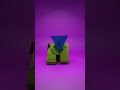 Stubborn Inclined Plane 😈 #3d #animation #blender #physics #shorts #satisfying