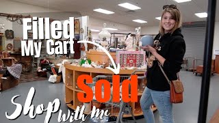 SOLD | FILLED My Cart At the Antique Mall | Shop With Me | Reselling