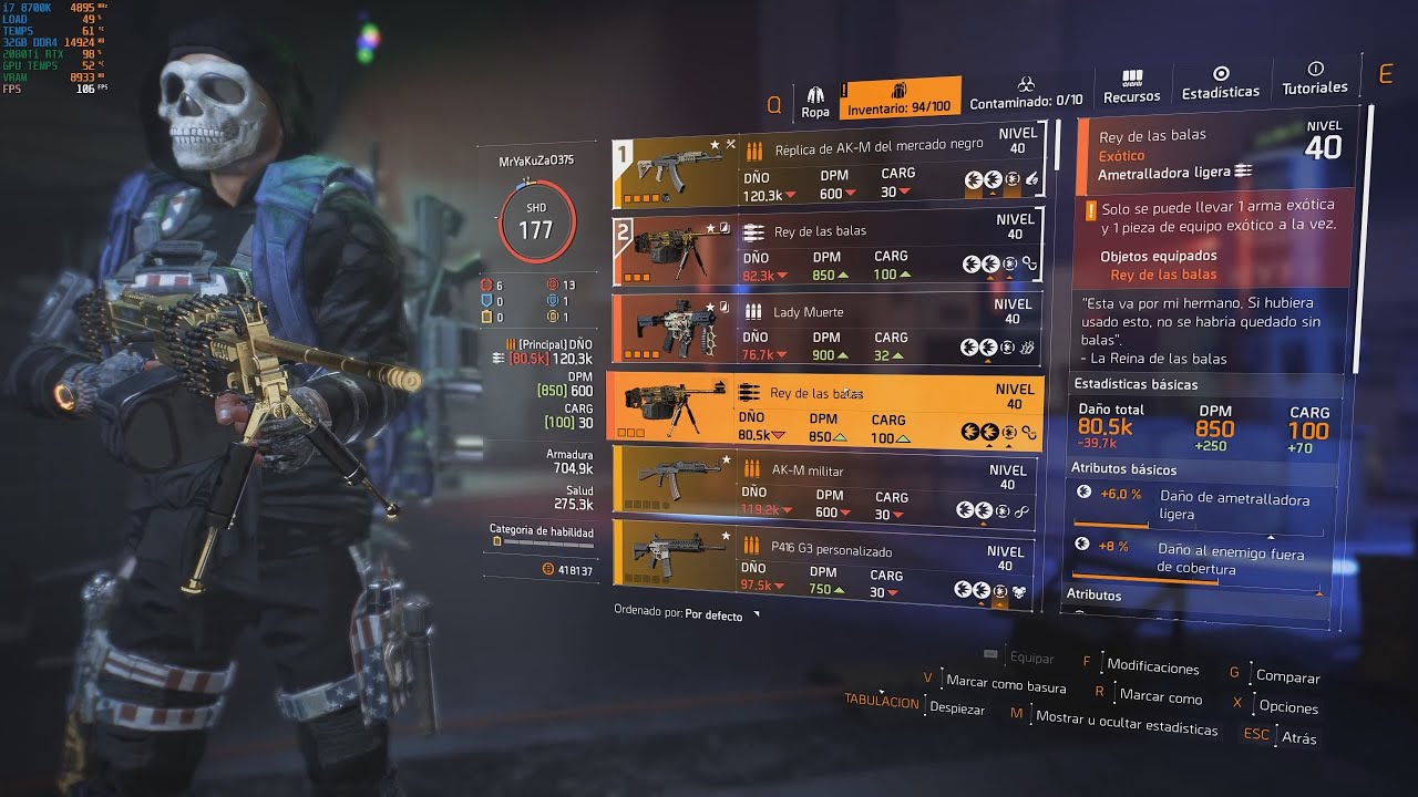 Division Rey THE DIVISION 2 REY DE BALAS EXOTICO. - YouTube
