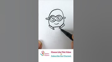 How to DRAW MINION BOB #shorts #youtubeshort #miniondrawing #viralvideo #minionbob #cartoon
