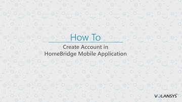 Create account for HomeBridge Mobile Application
