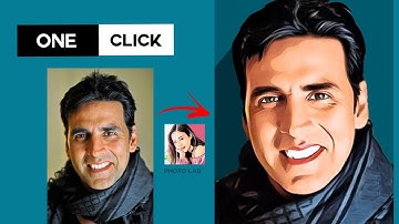 vector art kaise banaye sirf 1 click me |photolab|vector art|