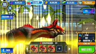 NEW CRYOLOPHOSAURUS X3 MAXED | JURASSIC WORLD THE GAME