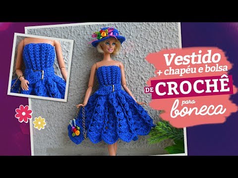 17cm handmade lã crochê boneca roupas DIY vestir boneca boneca roupas de  menina