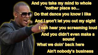 Video thumbnail of "R. Kelly - Throw this money on you (Lyrics)"