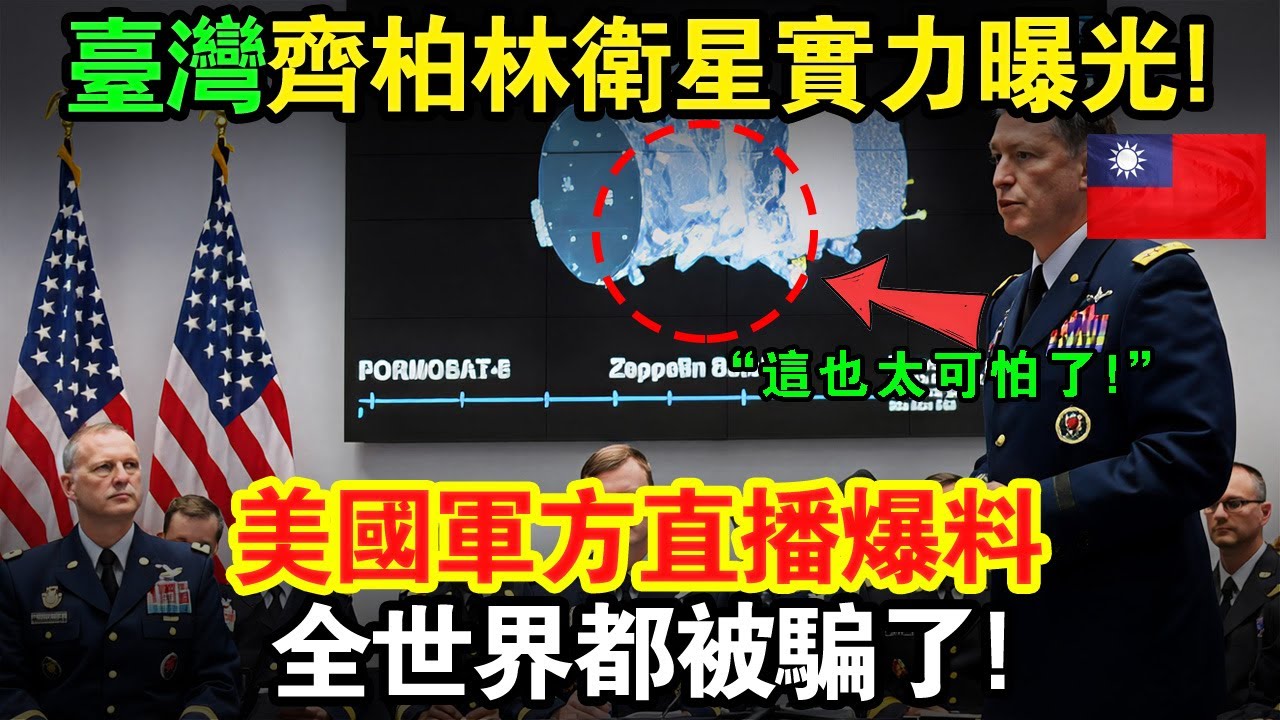 台灣自製「齊柏林衛星」福衛8號實力曝光！美國軍方高層直播爆料，看到這個所有人嚇傻？全世界都被騙了！#福衛8號 #齊柏林衛星 #台灣太空 #美國震驚 #台灣驕傲