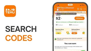 How to Search Codes on Temu