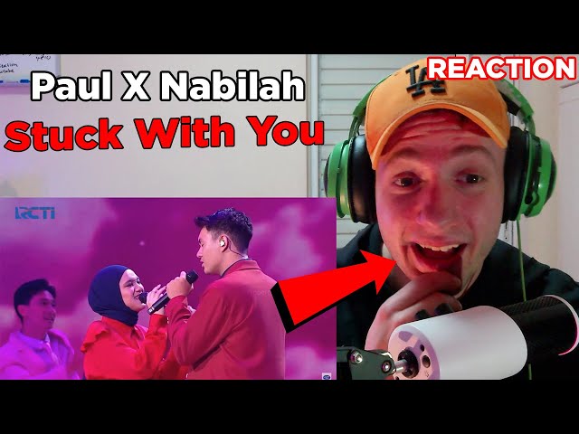 REACTION - Paul X Nabilah - Stuck With You | TOP 4 - SPEKTAKULER SHOW 11 | INDONESIAN IDOL 2023 class=