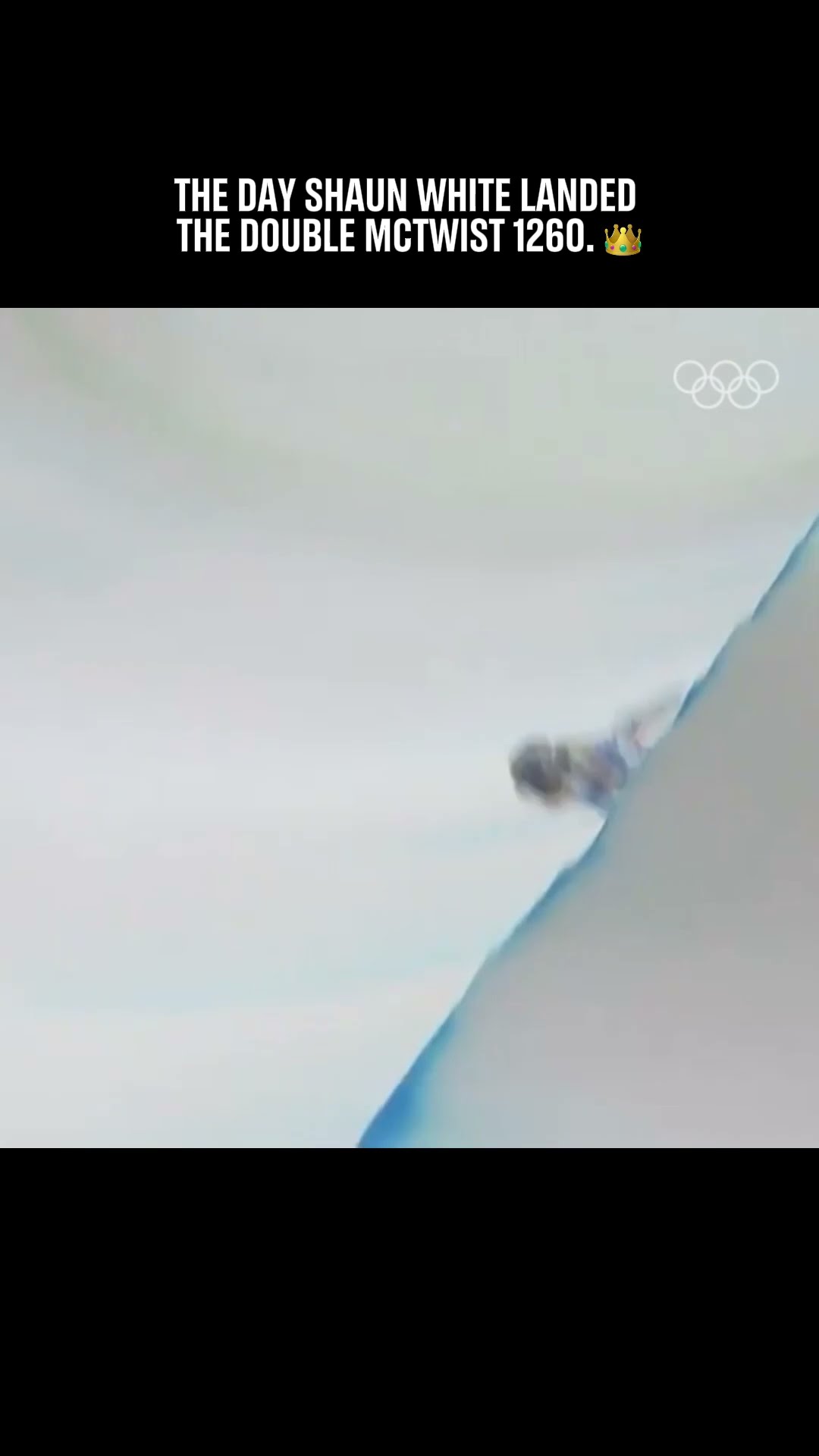 The first rider to ever do that trick in competition. In an Olympic final. ?