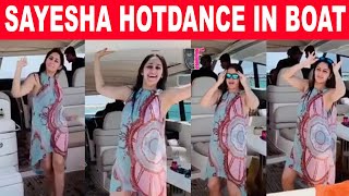 SAYESHA HOT DANCE IN BOAT | SAYESHA HOT DANCE | FILM FLICK