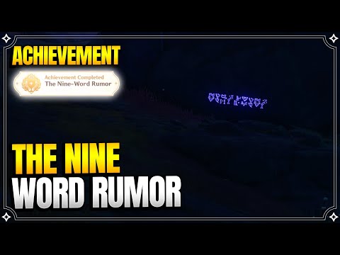 The Nine Word Rumor (همه 9 مکان Rune Abyssal) | جست و جوها و پازل های جهانی | 【 تاثیر Genshin】