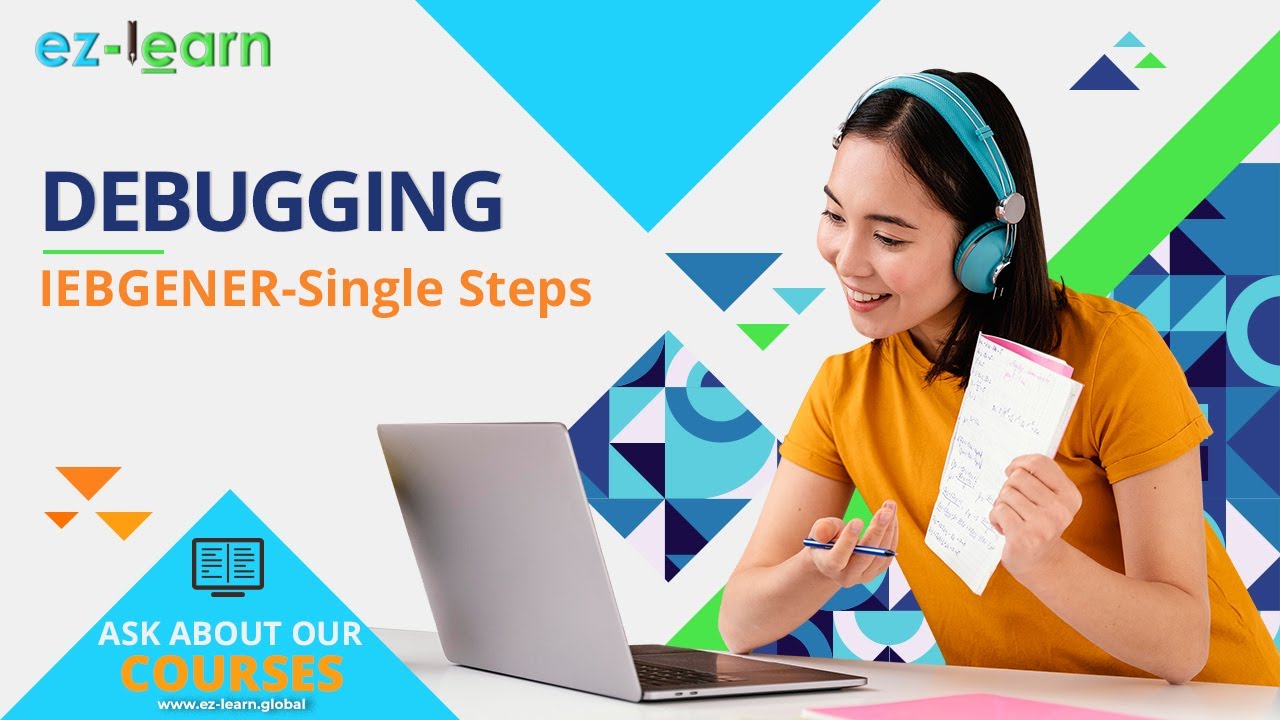Debugging - IEBGENER - Single Step JCL - YouTube