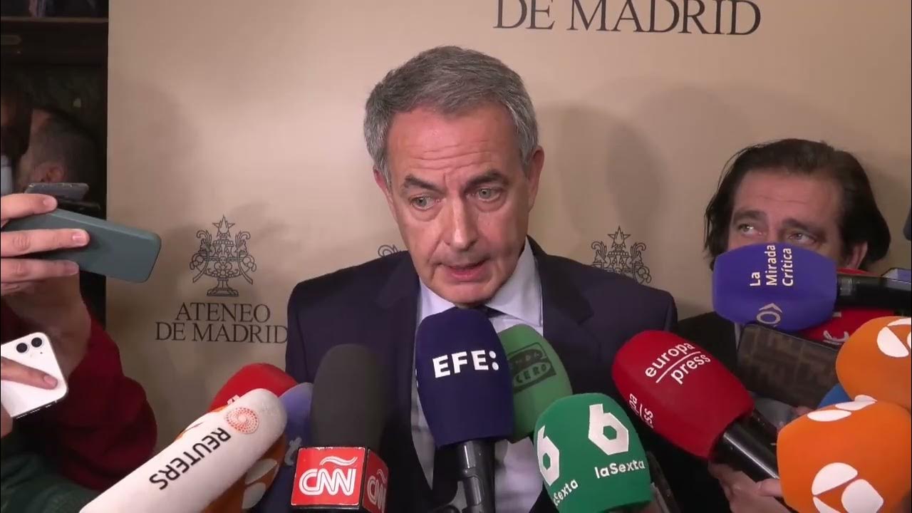 Zapatero reconoce que medió con Venezuela para facilitar la llegada de Edmundo González a España - YouTube