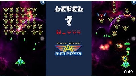 Galaxy Attack: Alien shooter - Gameplay (ios, Android)