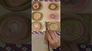 Watch full video this evening! Nine Concentric Circles - Kandinsky Inspired #art #watercolor