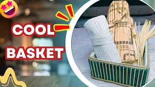 Cool idea with non-slip bath mat! | Basket Handcraft