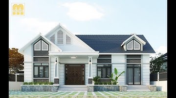 Mẫu nhà vườn MÁI THÁI một tầng đẳng cấp tại HÒA BÌNH