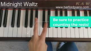 Midnight Waltz Performance - Piano Safari book 1