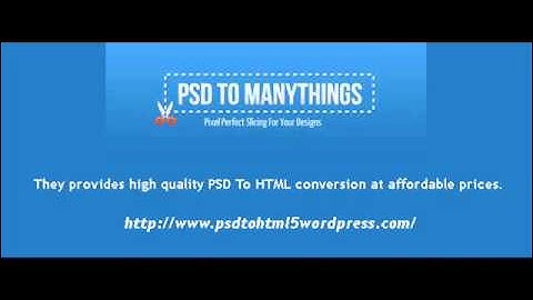 Affordable PSD To HTML Conversion Service - PSD TO MANYTHINGS
