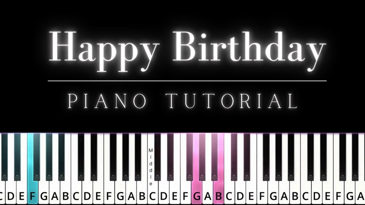 Happy Birthday - Easy Piano Tutorial - YouTube