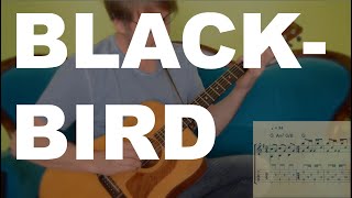 BLACKBIRD (TABs + Score) arranged by David Plate