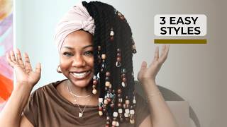 Easy Headwrap Styles for Braids | Beginner Friendly Tutorial