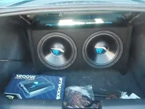 Rockville 12" Subwoofers 1200w RV12.2A (BASS HITTING HARD) - YouTube