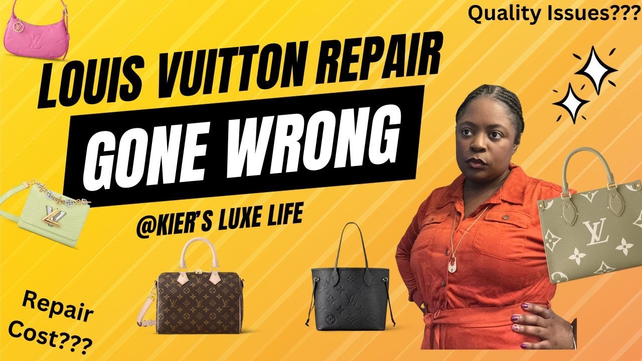 Louis Vuitton 2021 REPAIR PROCESS Online with repair costs and results of  edge revarnishing 