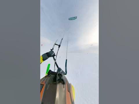 Лупчик с подхватом - это прекрасно!! #snowkiting #кайтинг #сноукайтинг ...